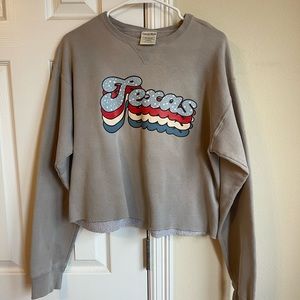 Texas cropped hoodie